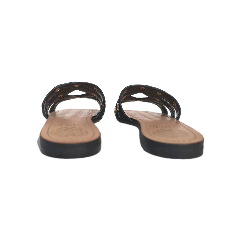 Vince Camuto Vazista Studded Slide Sandal In Black Suede Size 7.5 M Women's New - Picture 4 of 11